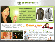 Tablet Screenshot of abattement.com